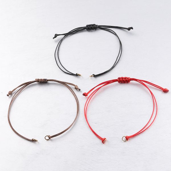 3 color handmade woven wax rope bracelet accessory diy adjustable string rope thread bracelet, Black
3 color handmade woven wax rope bracelet accessory diy adjustable string rope thread bracelet, Black