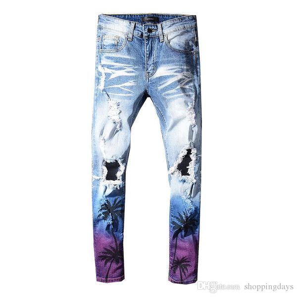 brand ami mens designer jeans ripped skinny biker pants off panther soldier men slim denim straight hole hip hop jeans, Blue
brand ami mens designer jeans ripped skinny biker pants off panther soldier men slim denim straight hole hip hop jeans, Blue