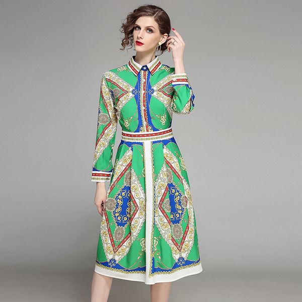 selling printed designer dress plus size women fashion long sleeve lapel neck runway ladies a-line dresses elegant office shirt dress, Black;gray
selling printed designer dress plus size women fashion long sleeve lapel neck runway ladies a-line dresses elegant office shirt dress, Black;gray
