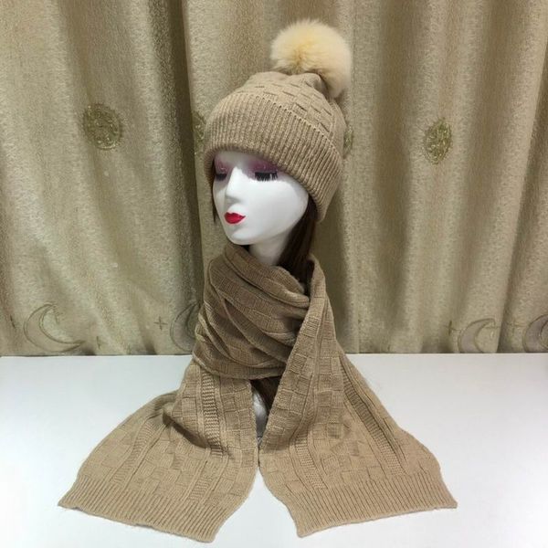 2020 cotton knitting blocks beige hats with beige hair ball cap women's winter comfortable warm hats and scarves with box, Blue;gray
2020 cotton knitting blocks beige hats with beige hair ball cap women's winter comfortable warm hats and scarves with box, Blue;gray