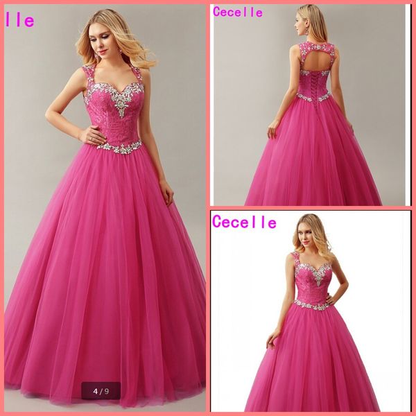 2019 real picture fuchia ball gown tulle prom dresses sweetheart crystal lace keyhole back corset princess prom gowns couture custom, Black
2019 real picture fuchia ball gown tulle prom dresses sweetheart crystal lace keyhole back corset princess prom gowns couture custom, Black
