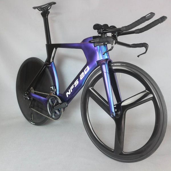 bike time trial bicycle complete bike triathlon carbon fiber carbon chameleon painting frame with di2 r8060 groupset
bike time trial bicycle complete bike triathlon carbon fiber carbon chameleon painting frame with di2 r8060 groupset
