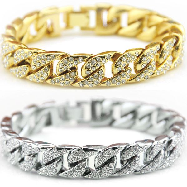 mens bracelets couple women jewelry hip-hop full cuban chains men's bracelet jewelry men bracelet, Golden;silver
mens bracelets couple women jewelry hip-hop full cuban chains men's bracelet jewelry men bracelet, Golden;silver