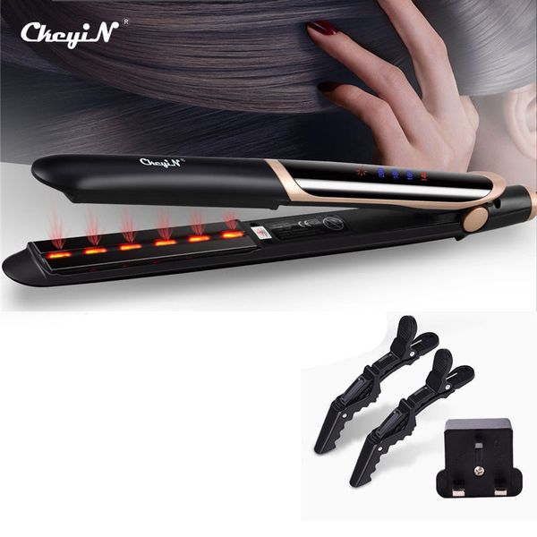 ckeyin professional hair straightener curler hair flat iron negative ion infrared straighting curling corrugation led display
ckeyin professional hair straightener curler hair flat iron negative ion infrared straighting curling corrugation led display