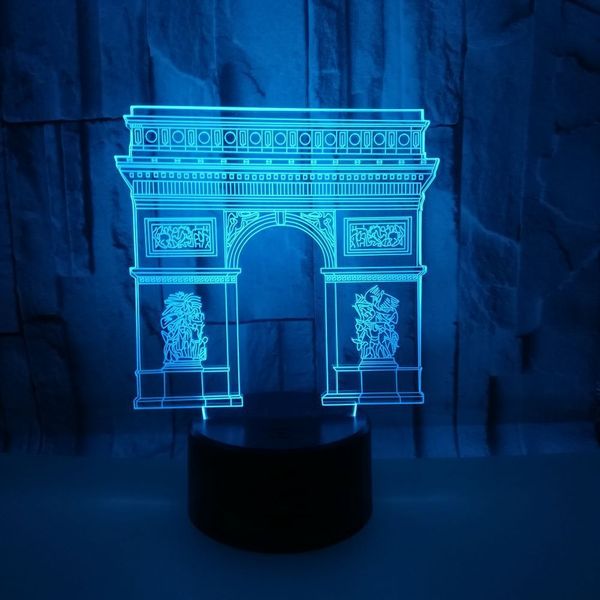 building triumphal arch 3d small night-light colorful touch usb power supply led vision lamp 3d small desk lamp
building triumphal arch 3d small night-light colorful touch usb power supply led vision lamp 3d small desk lamp