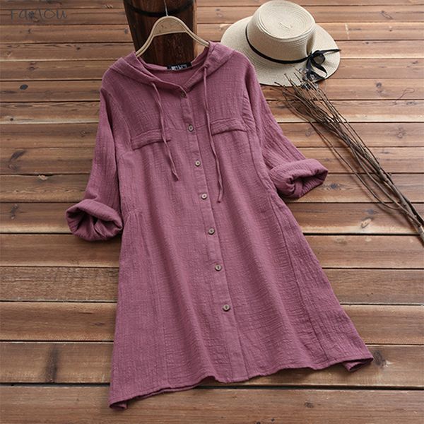 Down Drawstring Women Linen Blouse 2019 Spring Casual Long Sleeve Female Button Hoody Shirts Plus Size Blusas
Down Drawstring Women Linen Blouse 2019 Spring Casual Long Sleeve Female Button Hoody Shirts Plus Size Blusas