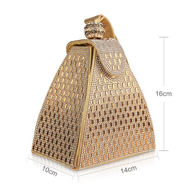 vintage dazzling pyramid crystal women clutch evening wedding wristband handbag
vintage dazzling pyramid crystal women clutch evening wedding wristband handbag