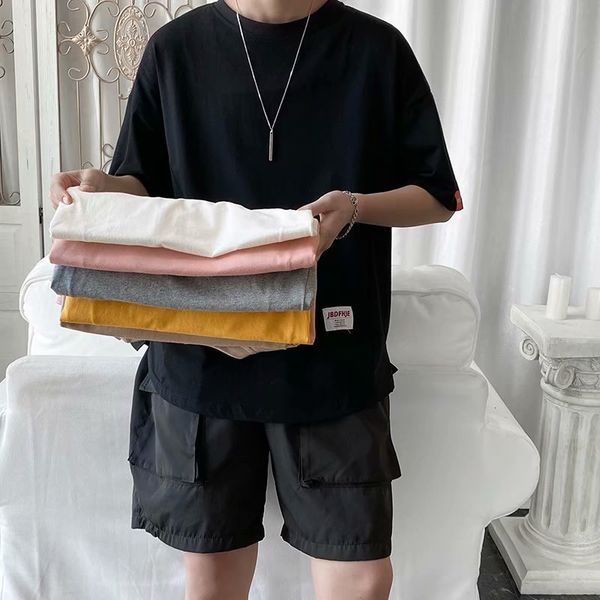 men's t-shirts 100%cotton t shirts casual streetwear solid color short sleeve sweatshirt male fashion harajuku men, White;black
men's t-shirts 100%cotton t shirts casual streetwear solid color short sleeve sweatshirt male fashion harajuku men, White;black