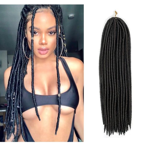 3packs 18 inch 24strands goddess faux locs наращивание волос вязание крючком черные дреды вязание крючком косы наращивание волос, Black
3packs 18 inch 24strands goddess faux locs наращивание волос вязание крючком черные дреды вязание крючком косы наращивание волос, Black