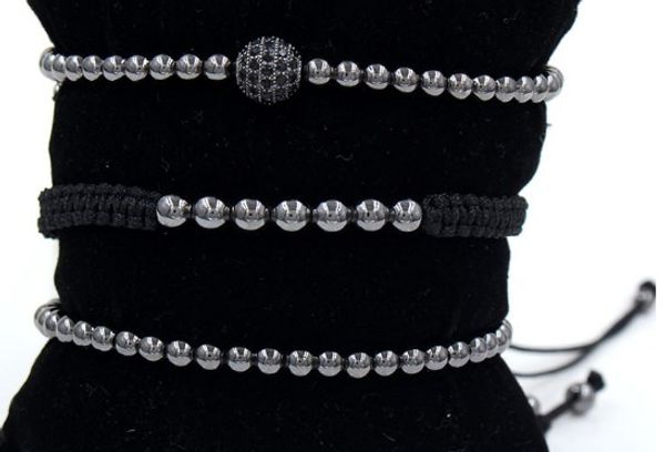 4mm 3pcs/lot khk5 gold silver copper cz zircon cubic zirconia elastic ball bead punk macrame chakra reiki bracelet bangles, Black
4mm 3pcs/lot khk5 gold silver copper cz zircon cubic zirconia elastic ball bead punk macrame chakra reiki bracelet bangles, Black