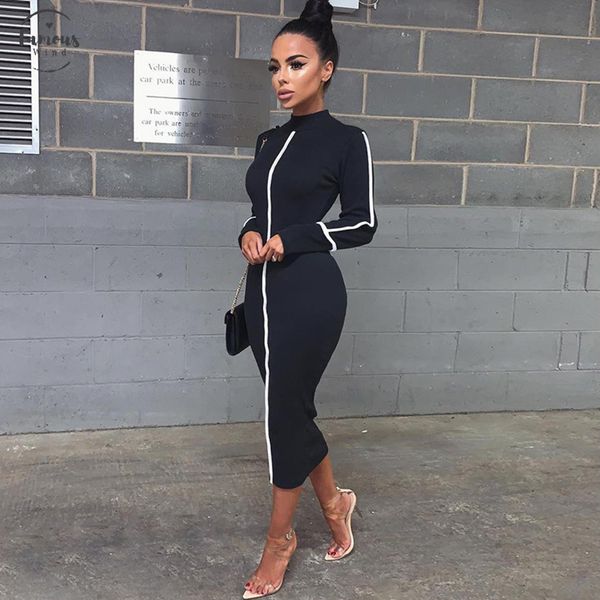 2020 summer and autumn women high street long sleeve dress temperament slim patchwork contrast midi dress, Black;gray
2020 summer and autumn women high street long sleeve dress temperament slim patchwork contrast midi dress, Black;gray