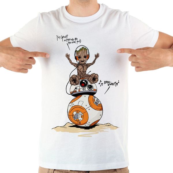 cute bb8 funny t shirt men white casual comfortable plus size tshirt homme bb-8 and r2 robot tee shirt, White;black
cute bb8 funny t shirt men white casual comfortable plus size tshirt homme bb-8 and r2 robot tee shirt, White;black