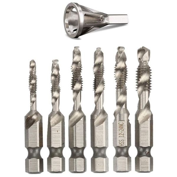 deburring external chamfer tool, remove burr tools for drill bit with 6pcs combination drill and tap bit, fits size 8-32 bolts
deburring external chamfer tool, remove burr tools for drill bit with 6pcs combination drill and tap bit, fits size 8-32 bolts