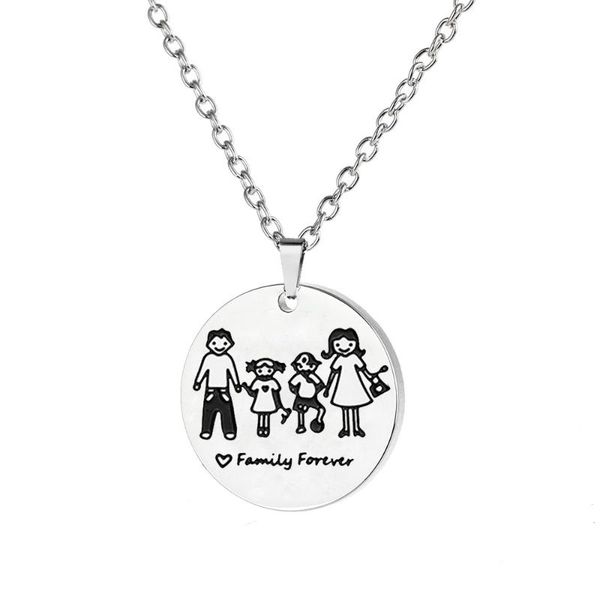 pendant necklaces 12pc/lot family forever stainless steel mom dad love son daughter gift chain necklace children mothers fathers jewelry, Silver
pendant necklaces 12pc/lot family forever stainless steel mom dad love son daughter gift chain necklace children mothers fathers jewelry, Silver