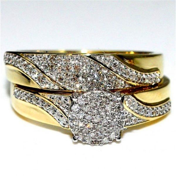 female crystal stone ring set vintage yellow gold stacking rings for women promise wedding band engagement ring, Slivery;golden
female crystal stone ring set vintage yellow gold stacking rings for women promise wedding band engagement ring, Slivery;golden