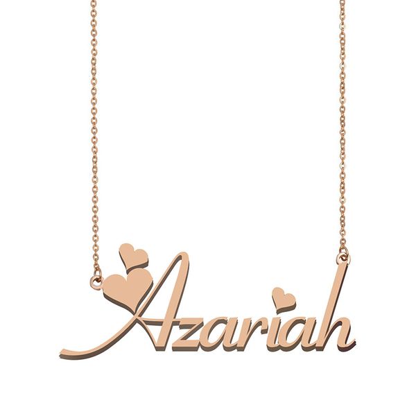 Azariah Name Necklace Pendant for Women Girls Birthday Gift Custom Nameplate Children Best Friends Jewelry 18k Gold Plated Stainless Steel, Silver
Azariah Name Necklace Pendant for Women Girls Birthday Gift Custom Nameplate Children Best Friends Jewelry 18k Gold Plated Stainless Steel, Silver