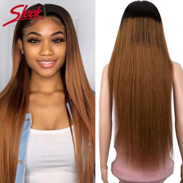 lace wigs sleek brazilian remy 13x4 front human hair long 30 inch straight ombre t1b/30 150% density pre plucked with baby, Black;brown
lace wigs sleek brazilian remy 13x4 front human hair long 30 inch straight ombre t1b/30 150% density pre plucked with baby, Black;brown