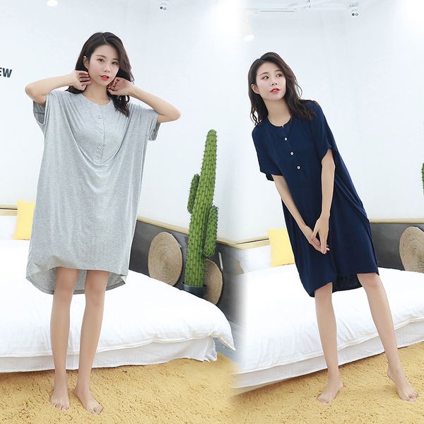 casual loose sleep dress women lingerie solid short sleeve silk nightgown nightdress mid-calf sleepwear homewear, Black;red
casual loose sleep dress women lingerie solid short sleeve silk nightgown nightdress mid-calf sleepwear homewear, Black;red