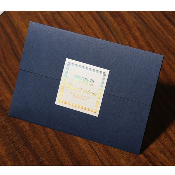2018 creative business invitation letter wedding invitation birthday card personality gradient stamping
2018 creative business invitation letter wedding invitation birthday card personality gradient stamping