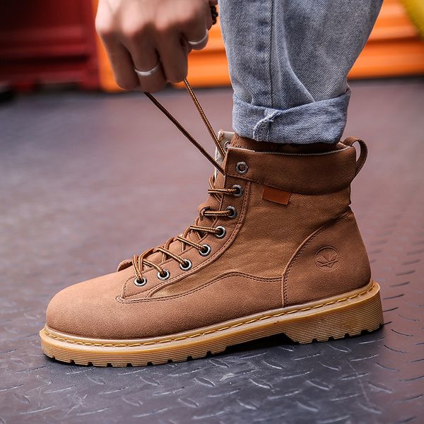 spring men's casual canvas boots fashion outdoor travel ankle sneakers male wear-resistant non-slip high-retro boots, Black
spring men's casual canvas boots fashion outdoor travel ankle sneakers male wear-resistant non-slip high-retro boots, Black