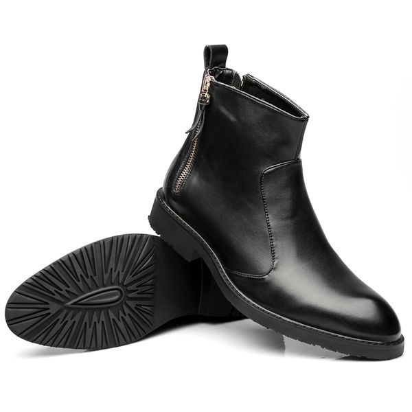 men boots comfortable warm waterproof quality fashion ankle boots casual men leather boots, Black
men boots comfortable warm waterproof quality fashion ankle boots casual men leather boots, Black