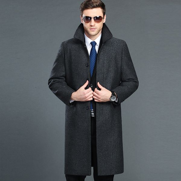 men's wool & blends men autumn winter coat long lapel windbreaker casual covered button plus velvet fashion size mlxlxxl3xl4xl, Black
men's wool & blends men autumn winter coat long lapel windbreaker casual covered button plus velvet fashion size mlxlxxl3xl4xl, Black