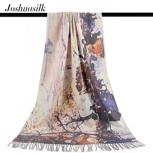 joshuasilk new autumn winter women scarf cotton blends scarf large and comfortable shawl various scarves oil painting series, Blue;gray
joshuasilk new autumn winter women scarf cotton blends scarf large and comfortable shawl various scarves oil painting series, Blue;gray