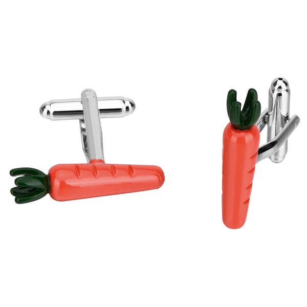 men's cufflinks business cufflink carrot shape design cufflinks made of brass, Silver
men's cufflinks business cufflink carrot shape design cufflinks made of brass, Silver