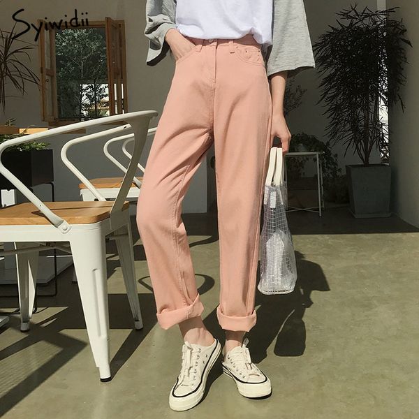 vintage pink mom jeans 2019 high waisted long jeans style boyfriend beige black zipper straight cotton korean, Blue
vintage pink mom jeans 2019 high waisted long jeans style boyfriend beige black zipper straight cotton korean, Blue
