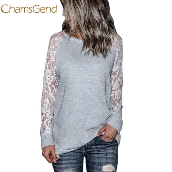 chamsgend fashion womens casual lace long sleeve crop o-neck pullover blouse l0312, White
chamsgend fashion womens casual lace long sleeve crop o-neck pullover blouse l0312, White