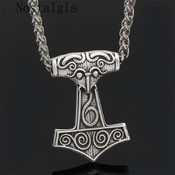 nostalgia odin raven viking pendant necklace crow runes thor hammer mjolnir talisman vintage amulet gift jewelry men chain omen, Silver
nostalgia odin raven viking pendant necklace crow runes thor hammer mjolnir talisman vintage amulet gift jewelry men chain omen, Silver