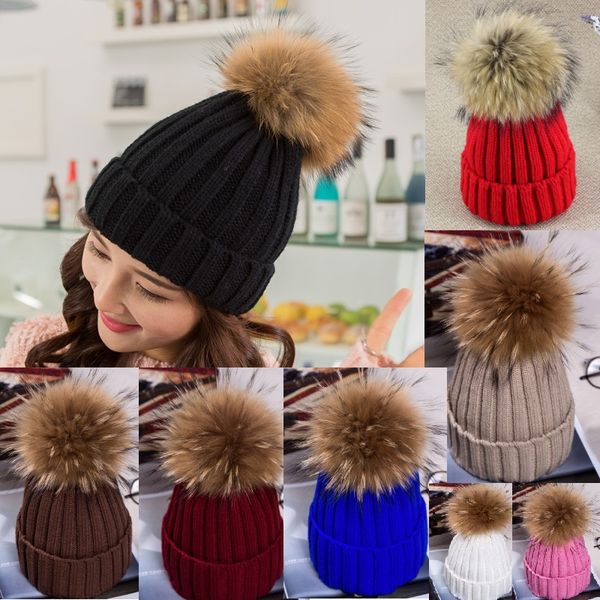 real raccoon fur pom pom women beanie hat hat with pompom ball real raccoon fur pompon knit bobble hat couple ski cap, Blue;gray
real raccoon fur pom pom women beanie hat hat with pompom ball real raccoon fur pompon knit bobble hat couple ski cap, Blue;gray