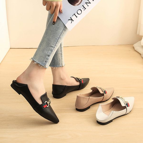 fashion pointed metal buckle loafers comfort shallow mouth flat shoes non-slip oxford bottom boat shoes pregnant woman moccasins, Black
fashion pointed metal buckle loafers comfort shallow mouth flat shoes non-slip oxford bottom boat shoes pregnant woman moccasins, Black