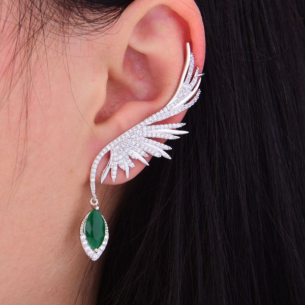 godki 70mm feather fashion popular luxury iregular geometry earring full cubic zirconia pave earring cj191223, Silver
godki 70mm feather fashion popular luxury iregular geometry earring full cubic zirconia pave earring cj191223, Silver