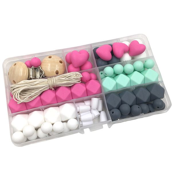 baby teether toys bright colors silicone teething kit geometric hexagon round silicone beads teething diy nursing necklack
baby teether toys bright colors silicone teething kit geometric hexagon round silicone beads teething diy nursing necklack