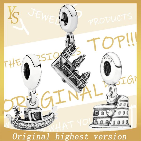 ys charm 100% sterling silver version original retro castle and venice boat charms new trend, Bronze;silver
ys charm 100% sterling silver version original retro castle and venice boat charms new trend, Bronze;silver