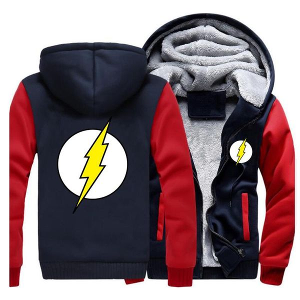 the big bang theory thicken zipper jacket hoodies men fashion the flash hoodie outwear mens casual fleece sportswear streetwear, Black
the big bang theory thicken zipper jacket hoodies men fashion the flash hoodie outwear mens casual fleece sportswear streetwear, Black