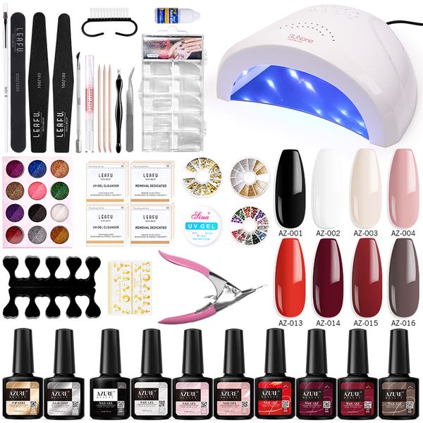 beauty 33pcs/lot 48w sunone led lamp nail art gel polish tools manicure kits soak off gel polish professional nail set
beauty 33pcs/lot 48w sunone led lamp nail art gel polish tools manicure kits soak off gel polish professional nail set