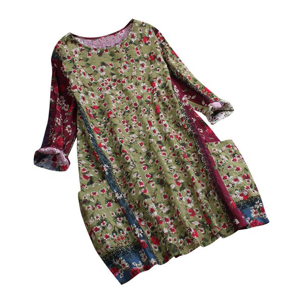 feitong women blouses o-neck patchwork random floral print long sleeve vintage blouse ladies shirt casual blusas femininas, White
feitong women blouses o-neck patchwork random floral print long sleeve vintage blouse ladies shirt casual blusas femininas, White
