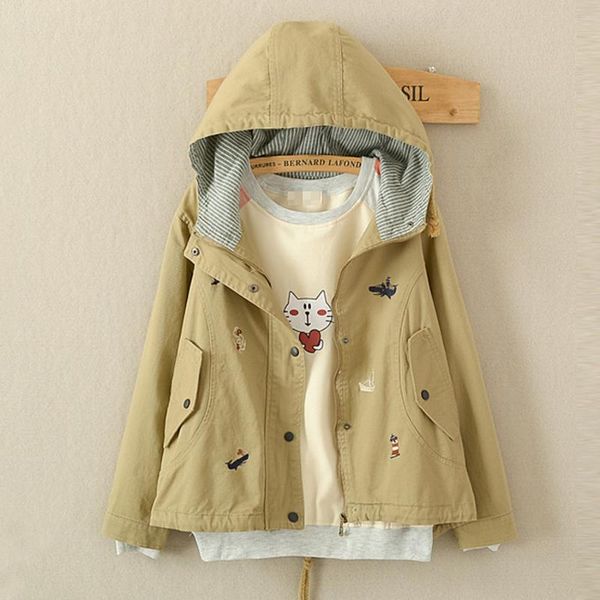 spring autumn 2018 fashion women casual loose female long sleeve hooded jacket cardigan cartoon embroidery outwear coat, Black;brown
spring autumn 2018 fashion women casual loose female long sleeve hooded jacket cardigan cartoon embroidery outwear coat, Black;brown