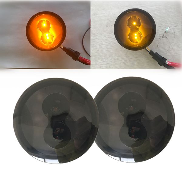 

amber) led front turn signal light assembly for 2007-2017 wrangler jk turn lamp fender flares eyebrow indicator