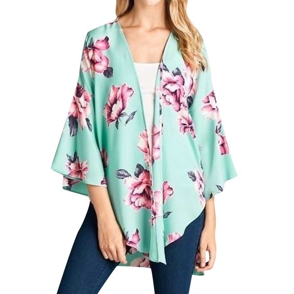 summer blouse women loose floral print flare sleeve half sleeved cardigan ladies shirt blusas mujer de moda 2019, White
summer blouse women loose floral print flare sleeve half sleeved cardigan ladies shirt blusas mujer de moda 2019, White