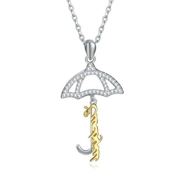 elegant silver cubic zircon umbrella pendant necklace women platinum plated 925 sterling silver cz drop necklace for lady gift
elegant silver cubic zircon umbrella pendant necklace women platinum plated 925 sterling silver cz drop necklace for lady gift