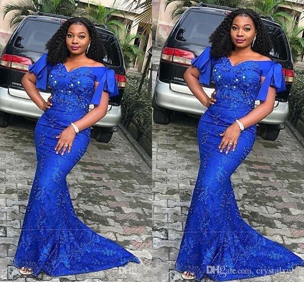 african royal blue mermaid evening dresses off shoulder lace applique pleats prom dress evening gowns abendkleider robes de soirée, Black;red
african royal blue mermaid evening dresses off shoulder lace applique pleats prom dress evening gowns abendkleider robes de soirée, Black;red
