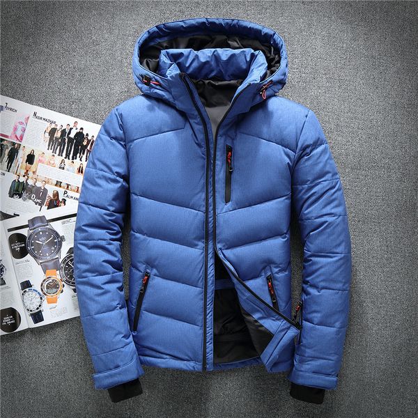 men down jacket casual winter men's coat hoodies goose feather warm short winter orange snow parka, Black
men down jacket casual winter men's coat hoodies goose feather warm short winter orange snow parka, Black