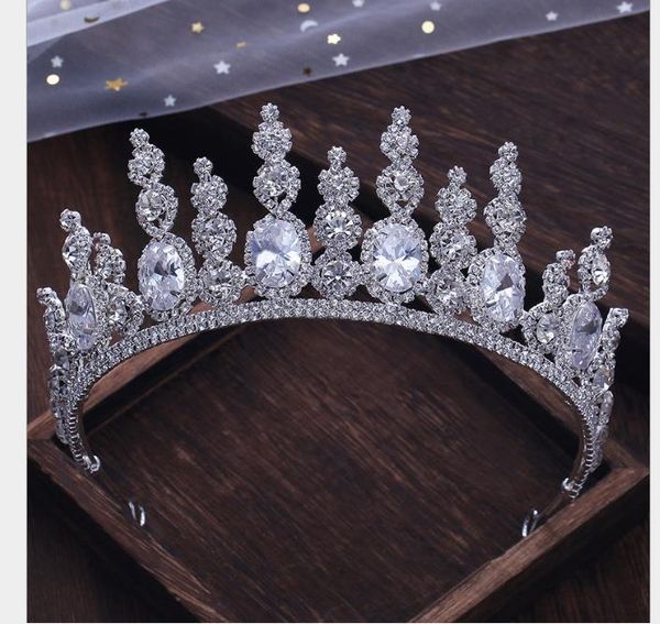 atmospheric crown wedding dress style hair decoration queen's crown new accessories, Slivery;golden
atmospheric crown wedding dress style hair decoration queen's crown new accessories, Slivery;golden