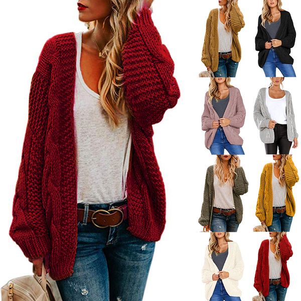 litthing women's twist cardigan autumn solid color loose large size sweater coat women winter knitted sweater loose coats, White
litthing women's twist cardigan autumn solid color loose large size sweater coat women winter knitted sweater loose coats, White