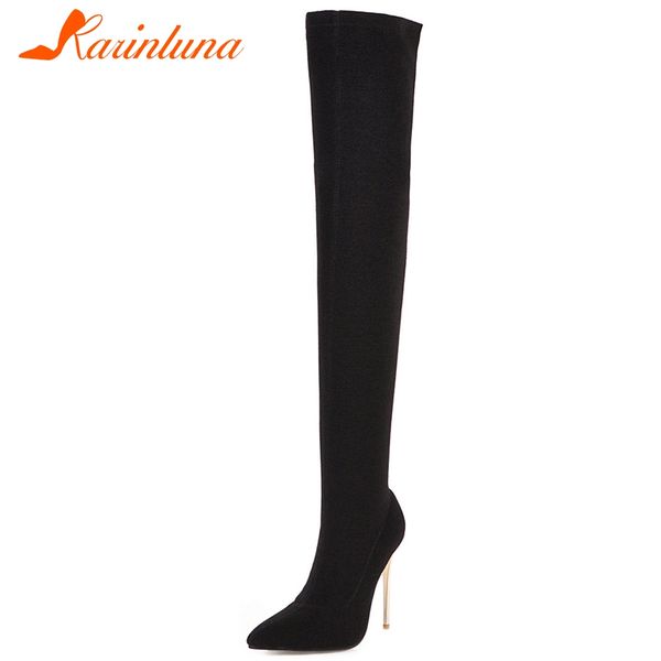 karin new arrivals 2020 plus size 34-48 pointed toe over the knee boots women shoes thin high heels shoes woman boots, Black
karin new arrivals 2020 plus size 34-48 pointed toe over the knee boots women shoes thin high heels shoes woman boots, Black