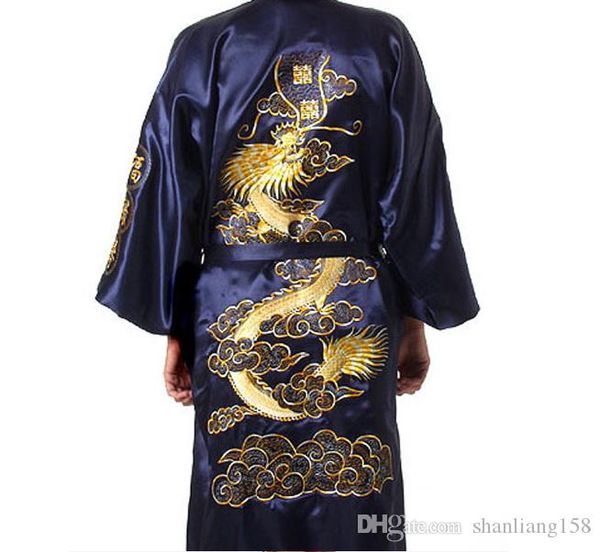 wholesale-fashion men's casual long silk satin embroidered dragon belt sleepwear nightgown pajama bathrobe japanese kimono robe for man
wholesale-fashion men's casual long silk satin embroidered dragon belt sleepwear nightgown pajama bathrobe japanese kimono robe for man