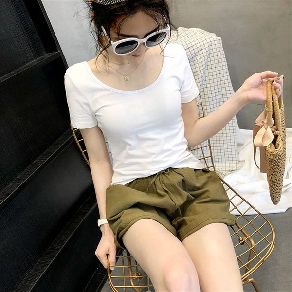 2020 черный короткий u-воротник с короткими рукавами футболка топ женская летней случайная высокой талия одежда плотно-плотно течей пупок од, White
2020 черный короткий u-воротник с короткими рукавами футболка топ женская летней случайная высокой талия одежда плотно-плотно течей пупок од, White